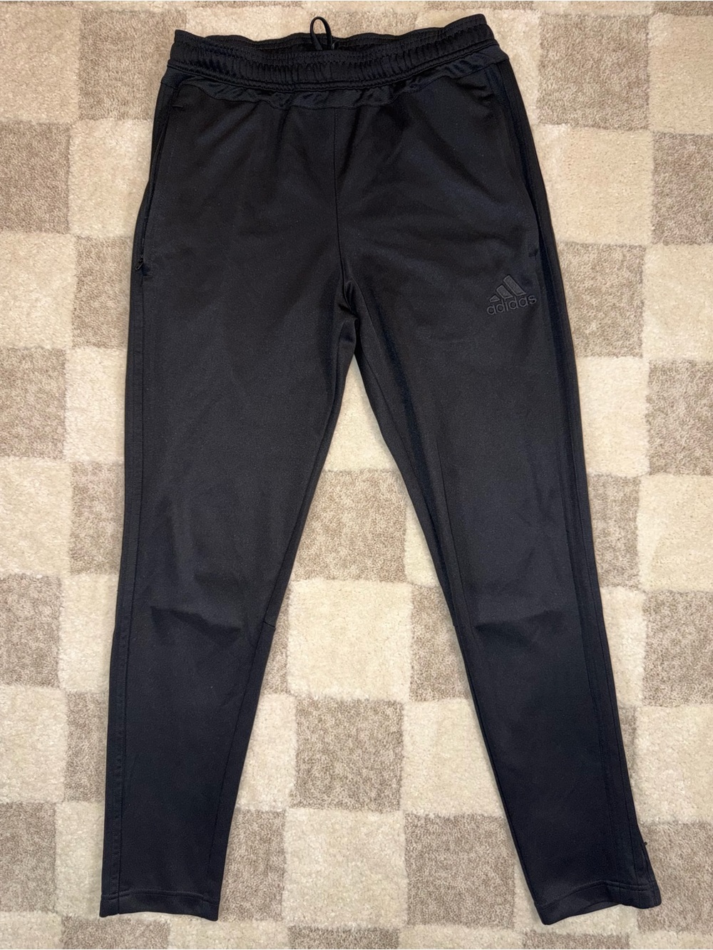 Adidas Climacool Track Pants | Black on Black | Size Medium